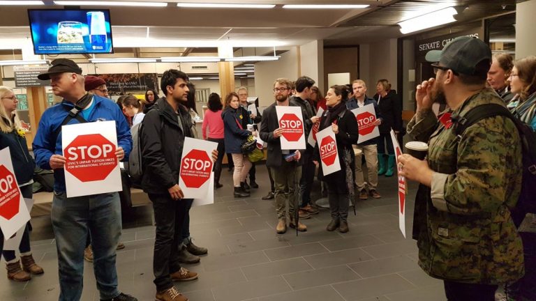 International students at Canada university rail against 'unfair' fee hike