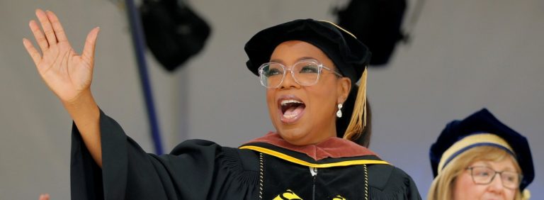Oprah to graduates: Serve and the 'rewards will come'