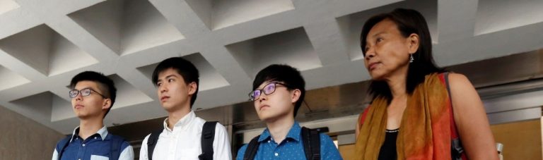 Hong Kong student leaders say they won't contest Occupy protest charge