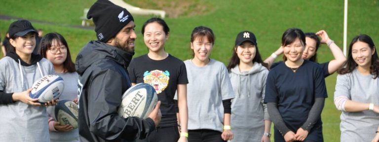 The power of rugby unites 155 international students in Auckland