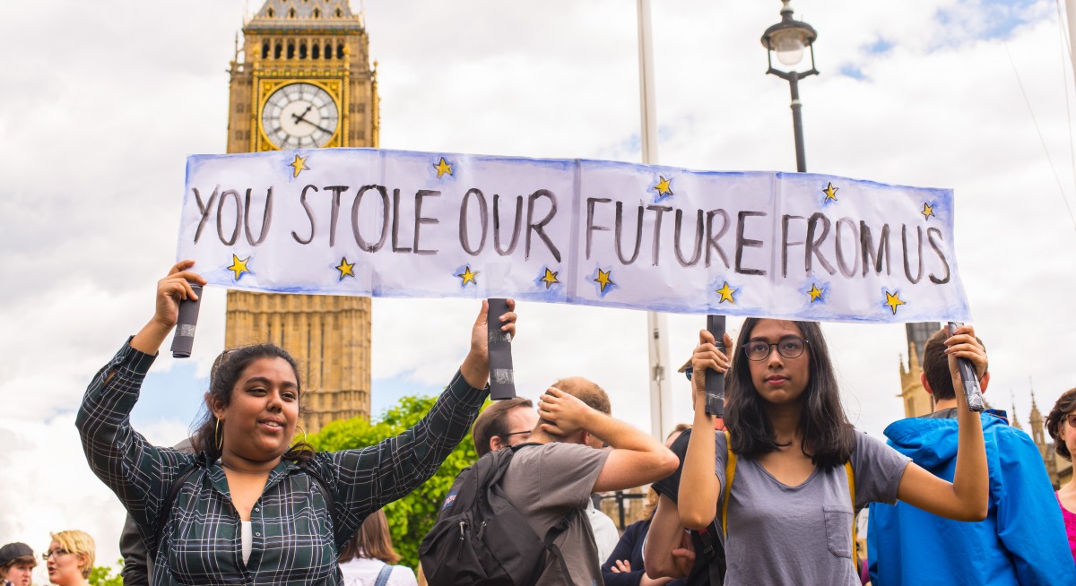 student protest brexit