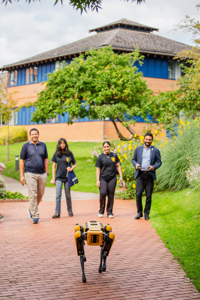 The University of Buckingham is home to cutting-edge computing suites with advanced technologies, including Spot by Boston Dynamics and Birdly by Somniacs. Source: The University of Buckingham