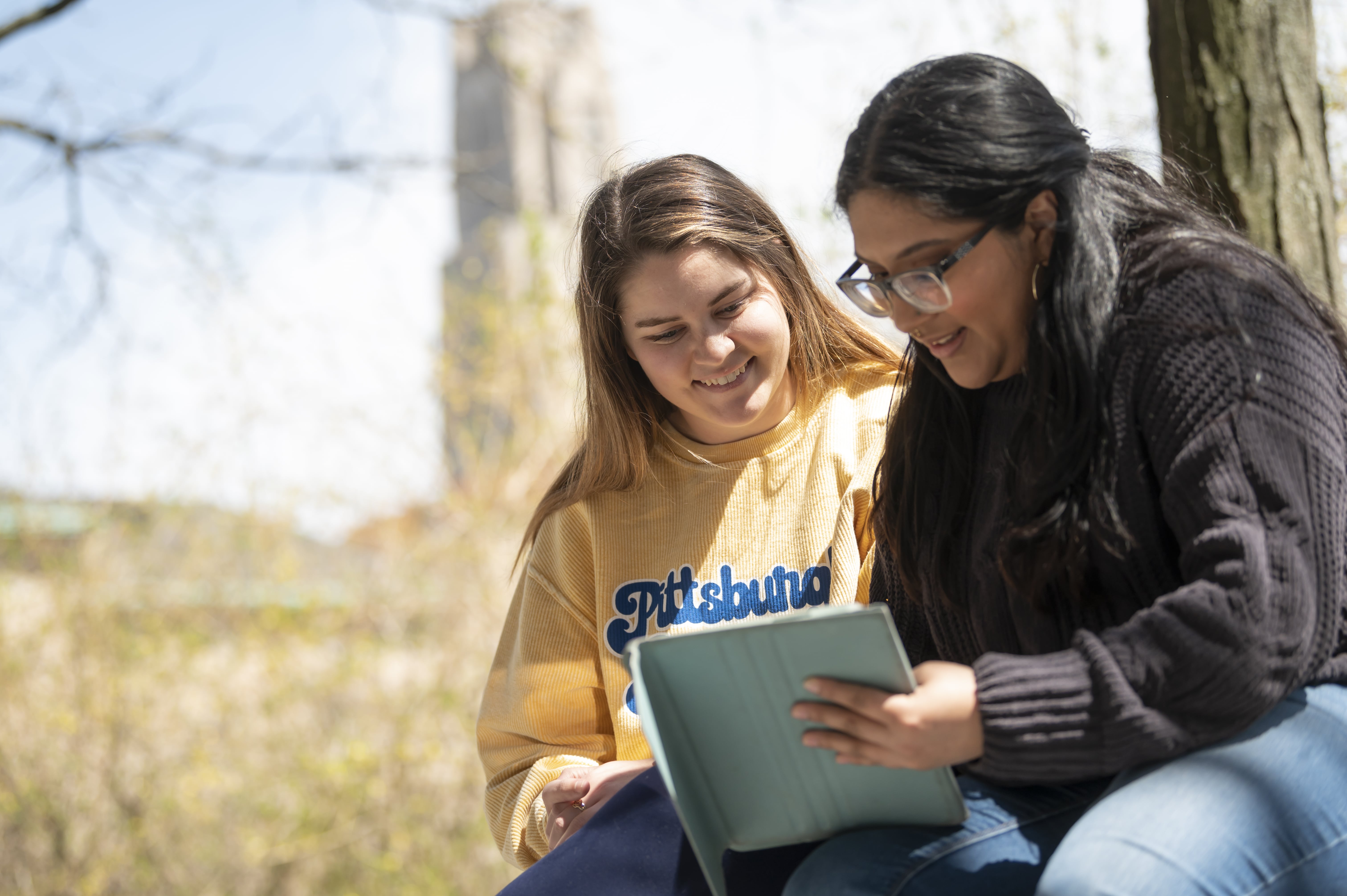 Two girls caption: Source: University of Pittsburgh