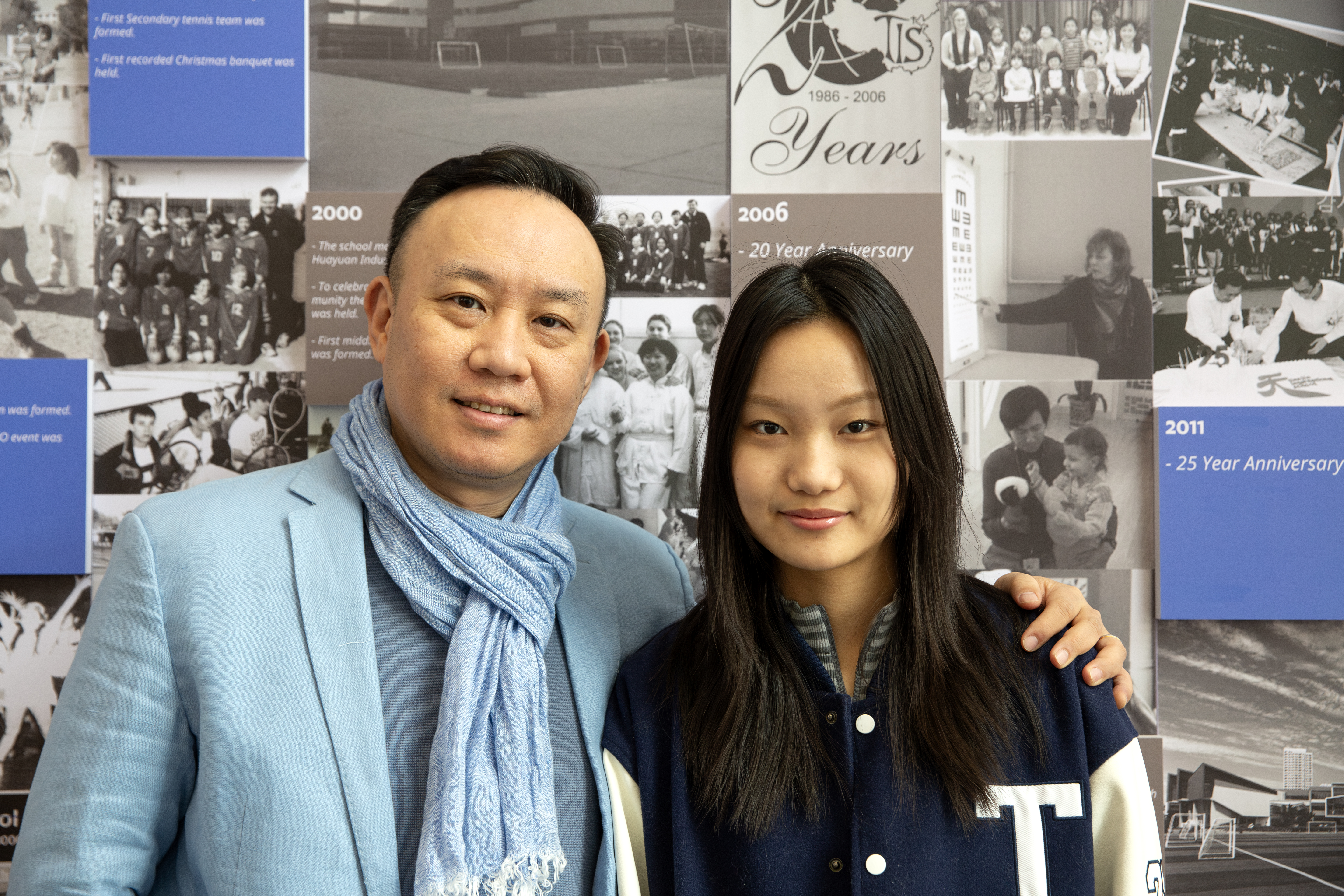 Tianjin International School’s first father-daughter alumni pair