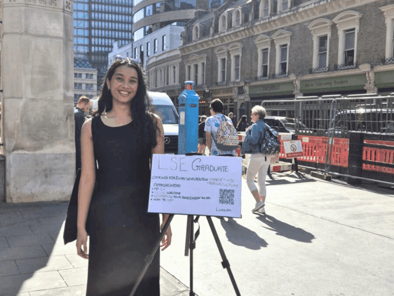 Looking for a job? Try standing on Liverpool Street Station