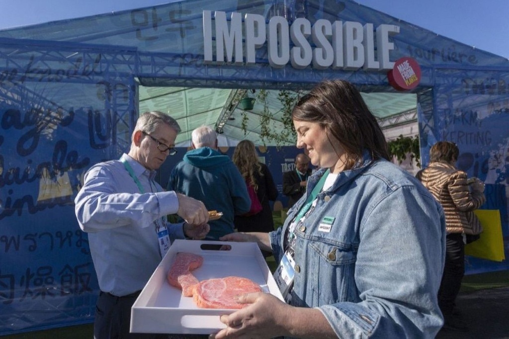 Impossible Foods is a company that aims to produce plant-based substitutes for meat products. Source: David McNew/