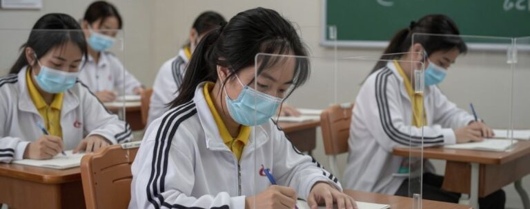 Students in China's virus centre Wuhan return to school