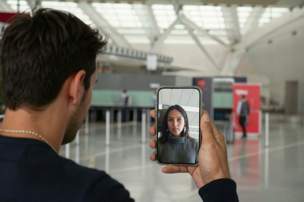 Thanks to technology, couples can now stay connected from anywhere around the world. Source: Jorge Uzon/