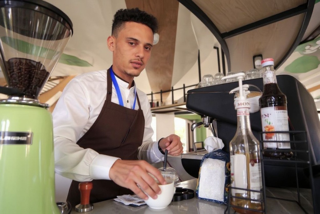 Working as a barista is among the most popular part-time jobs in Canada. Source: Mohammed Huwais /