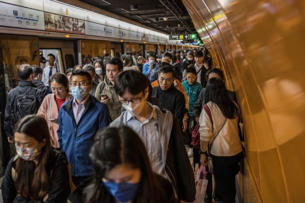 Hong Kong is one of the most densely populated areas in the world, with an overall density of some 6,300 people per square kilometre. Source: