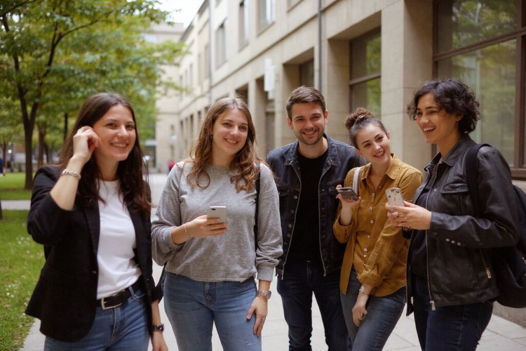 All smiles as Erasmus scholarship winners settle in at university. Source: Ludovic Marin/