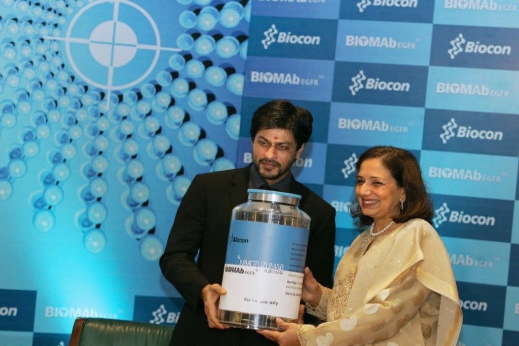 Kiran Mazumdar-Shaw, one of India’s richest self-made women, founded biopharmaceutical firm Biocon. Source: