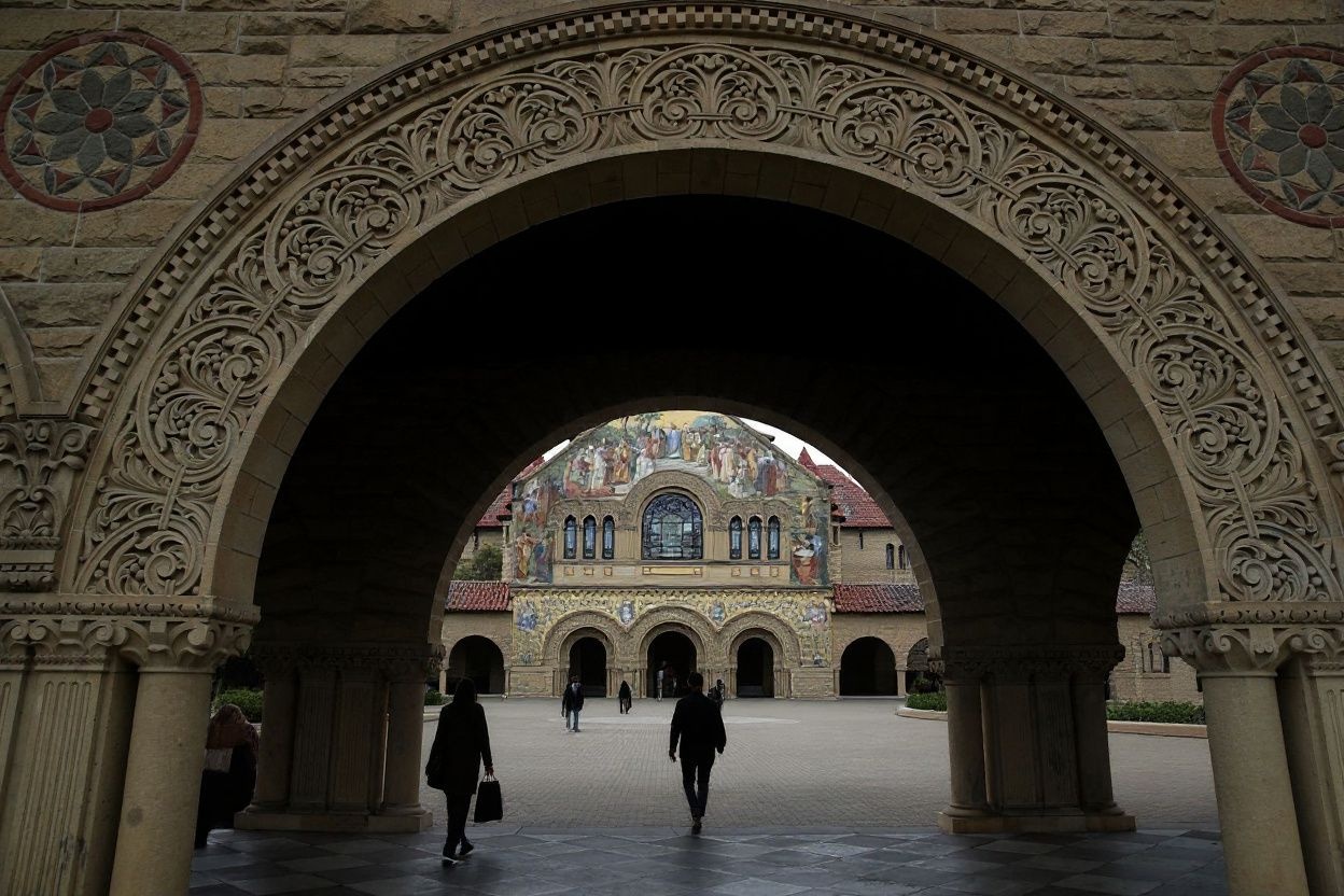 Stanford University has one of the lowest admission rates, with only 4.2% of applicants being admitted in the 2022 academic year. Source: Justin Sullivan/