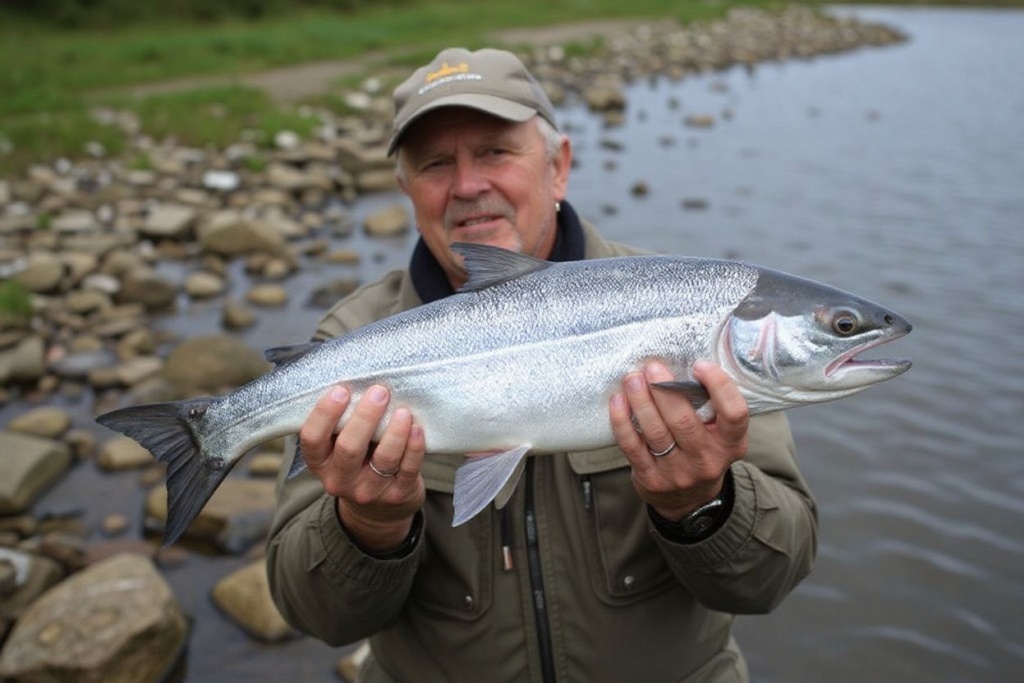 Probably best to avoid holding a salmon in the UK if you want to stay out of trouble. Source: