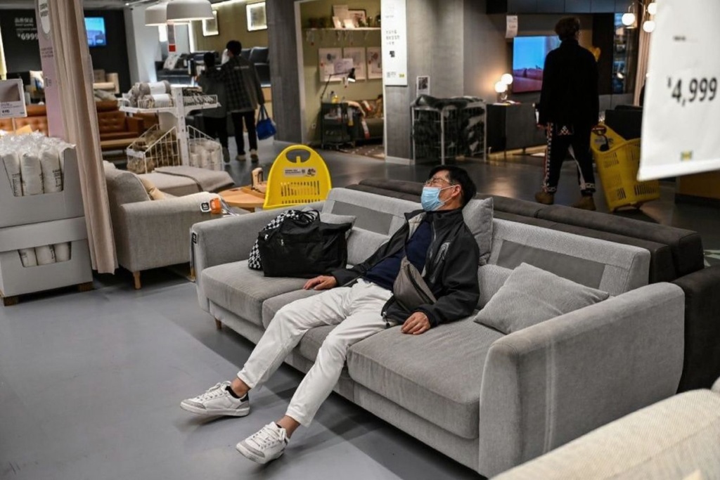 The English word “sofa” can be traced back to the Arabic word “ṣuffa.” Source: