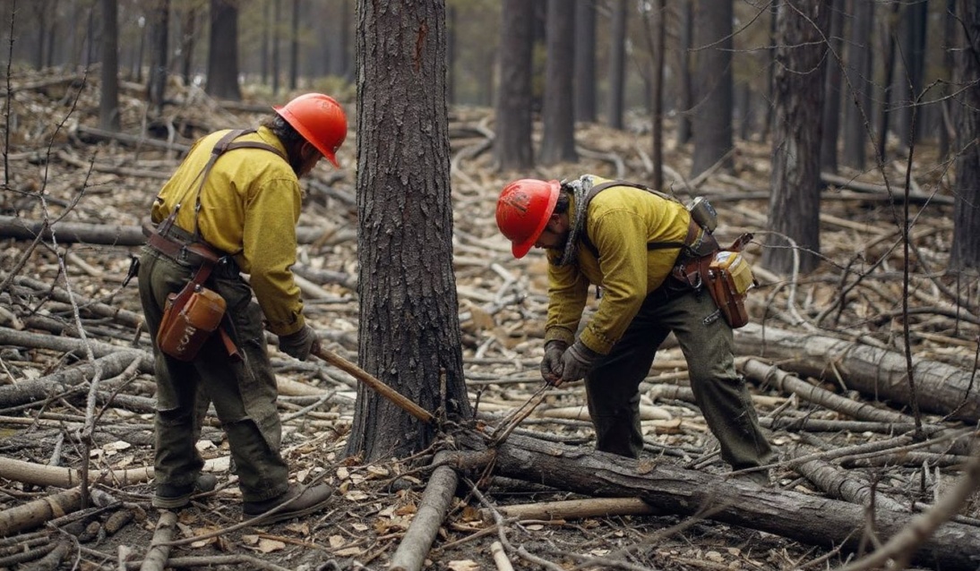 Fatality rate for loggers in the US is about 100 per 100,000 making logging one of the scariest jobs. Source: