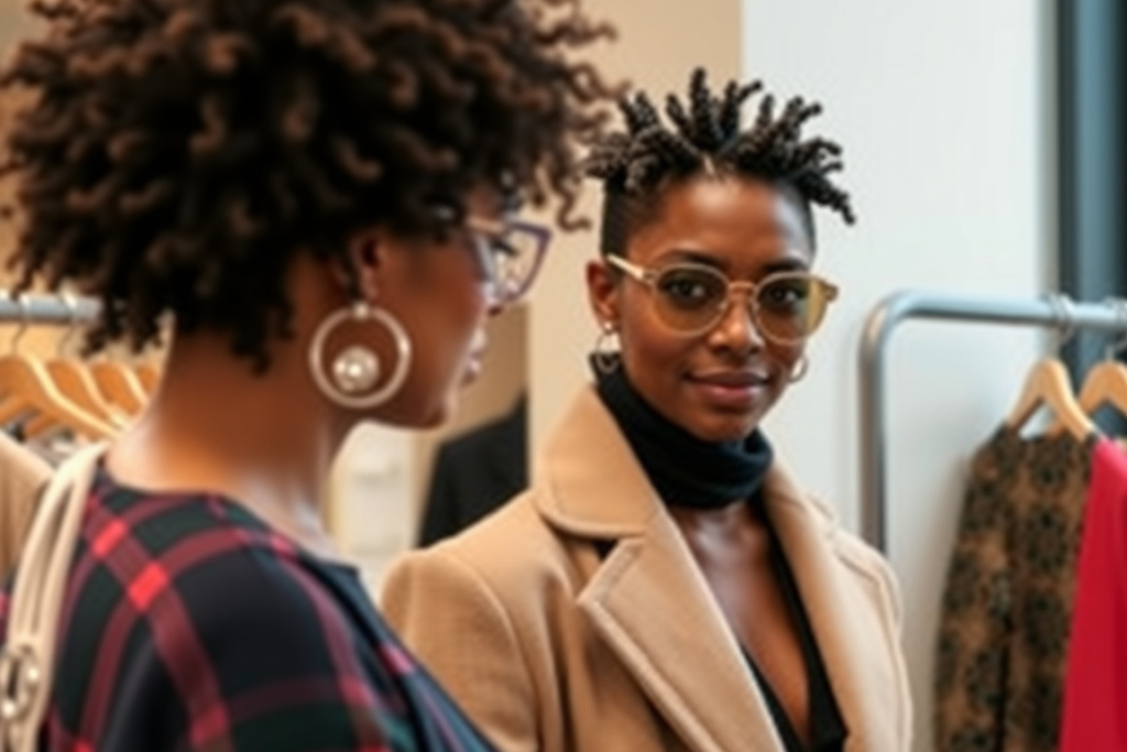 Buyers are one of the fashion jobs that pay well for because they are required to have vast fashion knowledge and are business-savvy., shot on Sony A7R IV, 85mm f/1.4 lens, RAW photograph, unedited, candid moment, natural lighting, photojournalistic style | NEGATIVE: AI generated, artificial, computer generated, digital art, 3d render