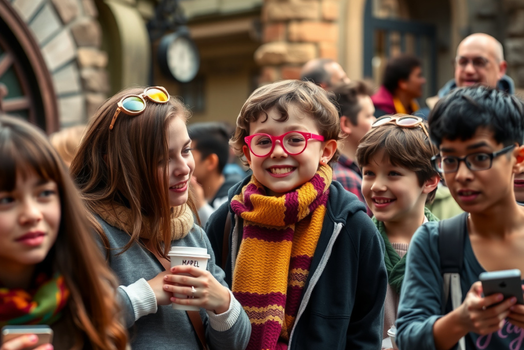 Harry Potter World in London is the best way to explore the making of the Harry Potter movies., shot on Sony A7R IV, 85mm f/1.4 lens, RAW photograph, unedited, candid moment, natural lighting, photojournalistic style | NEGATIVE: AI generated, artificial, computer generated, digital art, 3d render