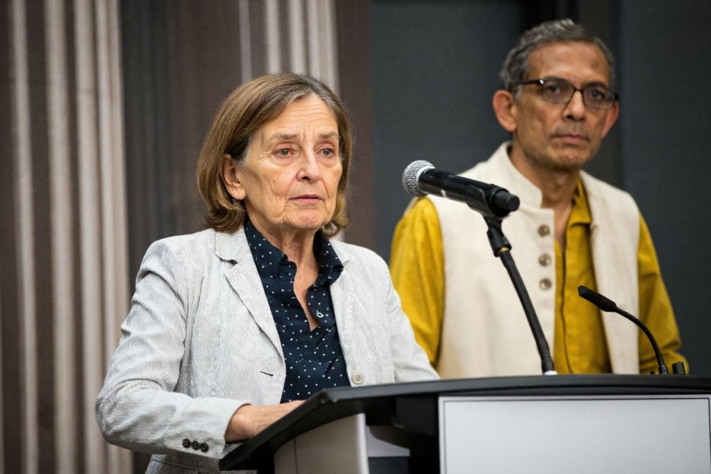 Esther Duflo was awarded a Nobel Prize alongside Abhijit Banerjee and Michael Kremer for their Poverty Action Lab project. Source: