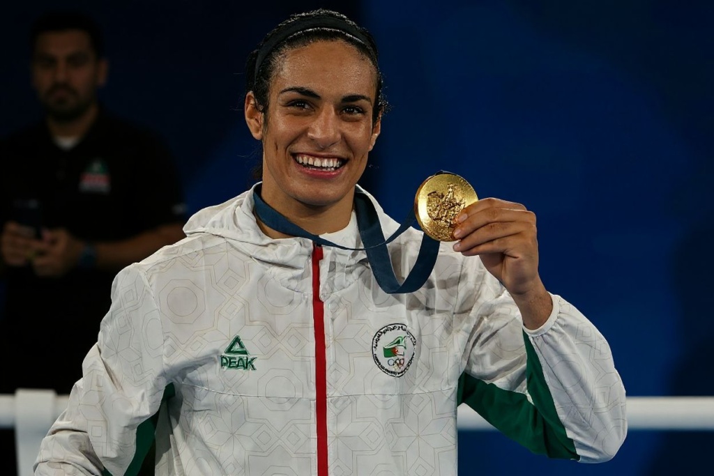 Imane Khelif’s gold medal is Algeria’s first in women’s boxing. Source: