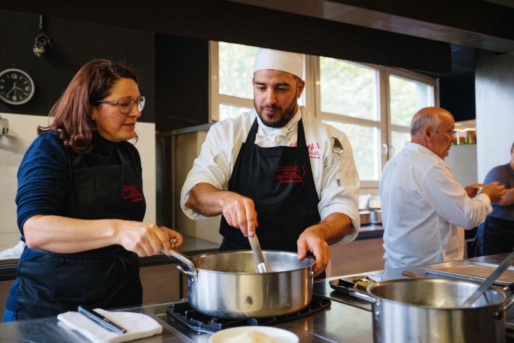 At culinary school, not only will you learn how to cook, but you’ll also learn about food science, nutrition, and food concepts. Source: