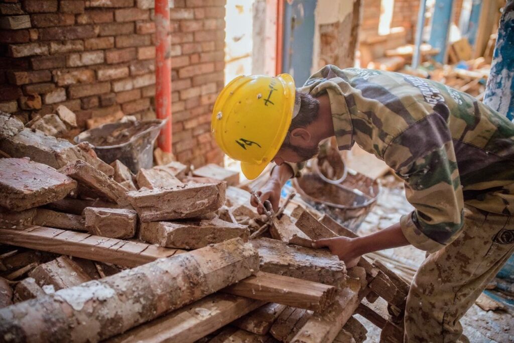 The construction sector has work to do in educating schools and the public that it is a valid member of the highly regarded STEM professions. Source: Ahmad Al-Basha/