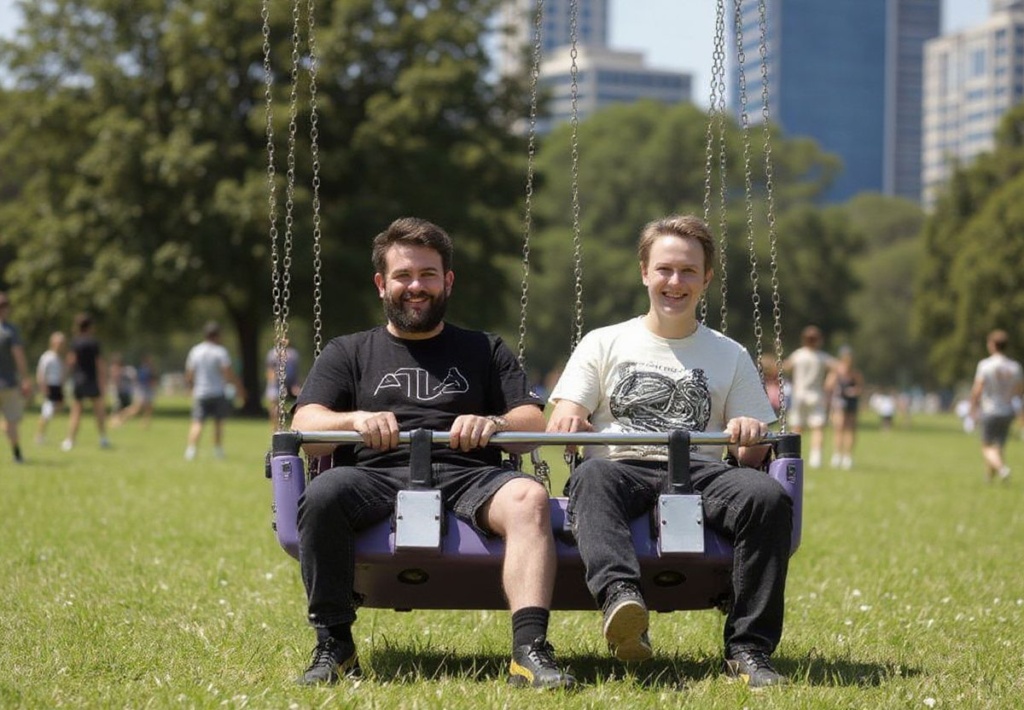People enjoy a ride during the Moomba Festival in Melbourne on March 13, 2022. (Photo by William WEST / )