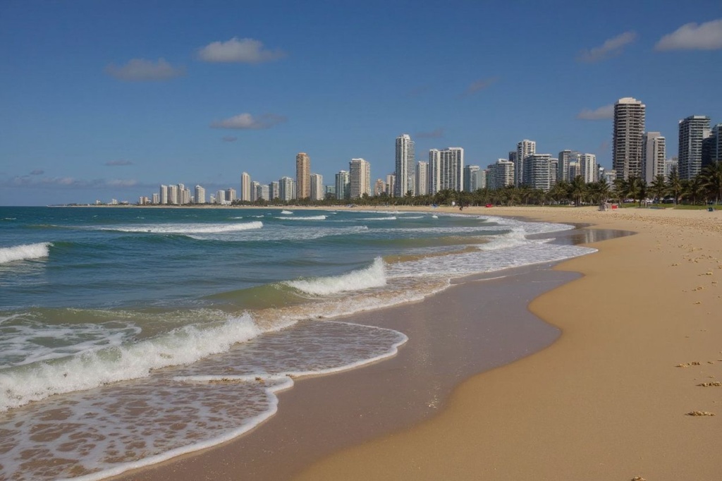 Gold Coast is located an hour down south from Brisbane and is the largest non-capital city in Australia. Source: Patrick Hamilton/