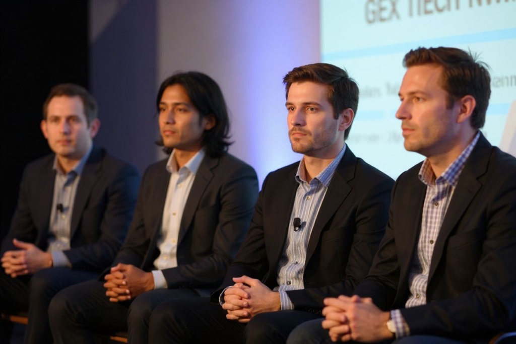 NEW YORK, NY – SEPTEMBER 29: (L-R) Mindshare Chief Strategy Officer Jordan Bitterman, Kiip CEO/Founder Brian Wong, YouTube Global Head of Product Commercialization Beau Avril, and ZEFR Co-founder Rich Raddon speak onstage at the Every Second Counts: How ‘Moments’ are Reshaping Marketing panel during Advertising Week 2015 AWXII at the ADARA Stage at Times Center Hall on September 29, 2015 in New York City.   Mike Pont/Getty Images for AWXII/ (Photo by Mike Pont / GETTY IMAGES NORTH AMERICA / Getty Images via )