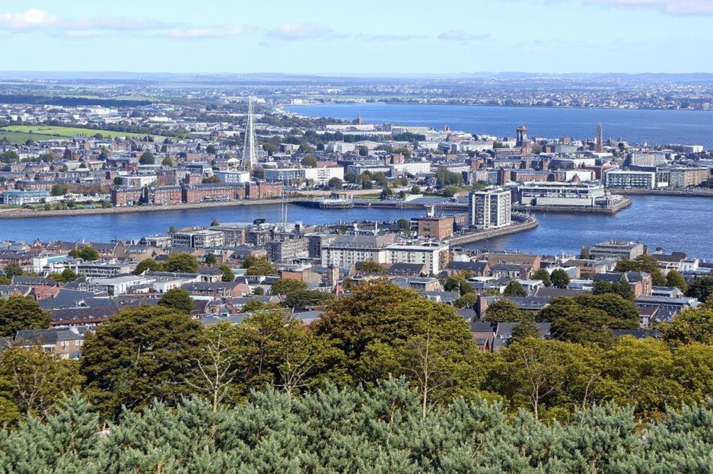 A view of the city of Dundee and the Firth Of Tay on the east coast of Scotland on September 12, 2018 (Photo by Andy Buchanan / Digital / )