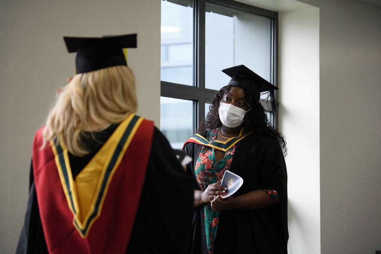 International graduates with post-graduation work permits expiring soon can apply for a PR through the Canadian Experience Class (CEC) pathway, which factors in education and work experience in Canada into its scoring system. Source: Oli Scarff/