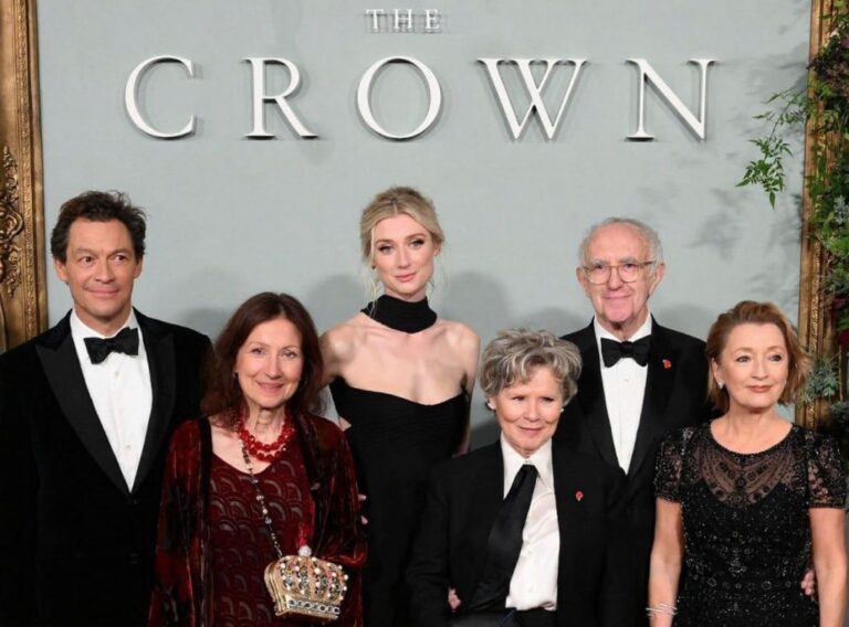 Where did the cast of The Crown season five study?