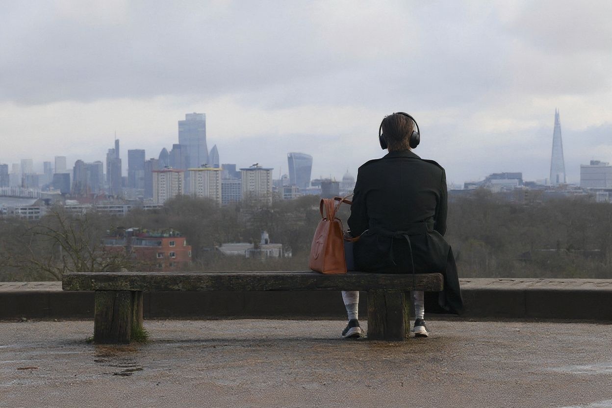 A person sits alone on a bench on the top of Primrose Hill in London on January 12, 2021 as life continues under Britain’s third lockdown since the start of the coronavirus pandemic. People who flout coronavirus lockdown rules are putting lives at risk, the British government said on Tuesday, as cases surge to record highs and rumours swirl of potentially tougher restrictions. (Photo by JUSTIN TALLIS / )
