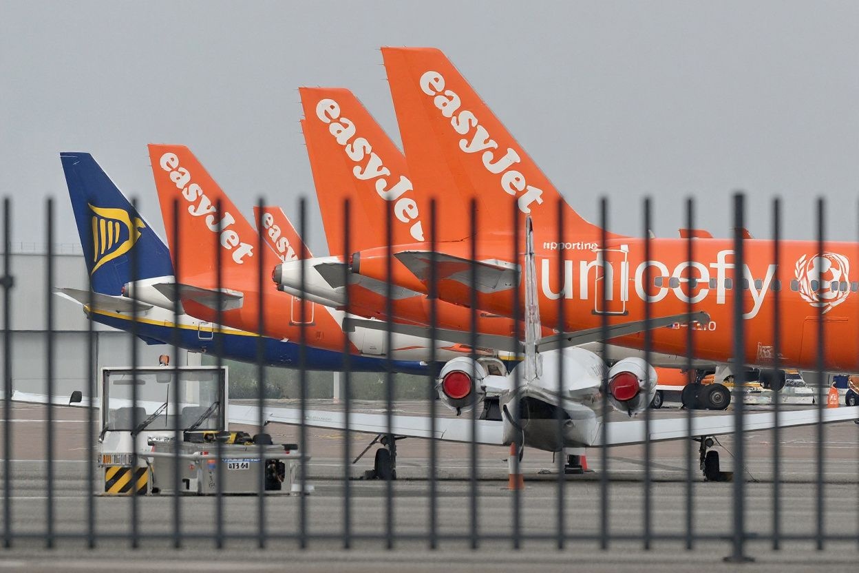 Inbound and outbound flights at Luton Airport were disrupted after a “defect” was found on the runway. Source: Justin Tallis/