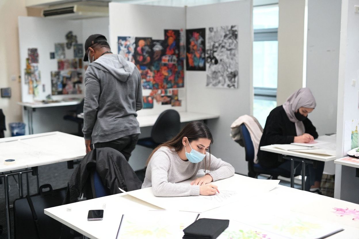 Pathway programmes target skills and knowledge required for specific undergraduate degrees to better prepare international students for their university years. Source: Oli Scarff/