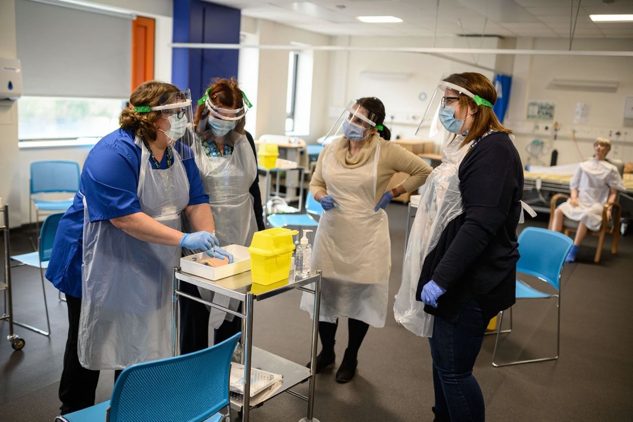 Sacrificing four years to finish medical school is a great achievement, as being a frontliner to help those most in need is inspirational. Source: Oli Scarff/