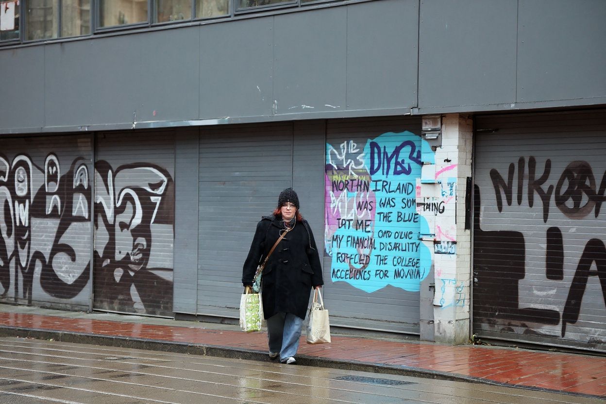 “Northern Ireland was something out of the blue for me. My financial disability forced me to reject the college acceptances I had,” she says. Source: Paul Faith/