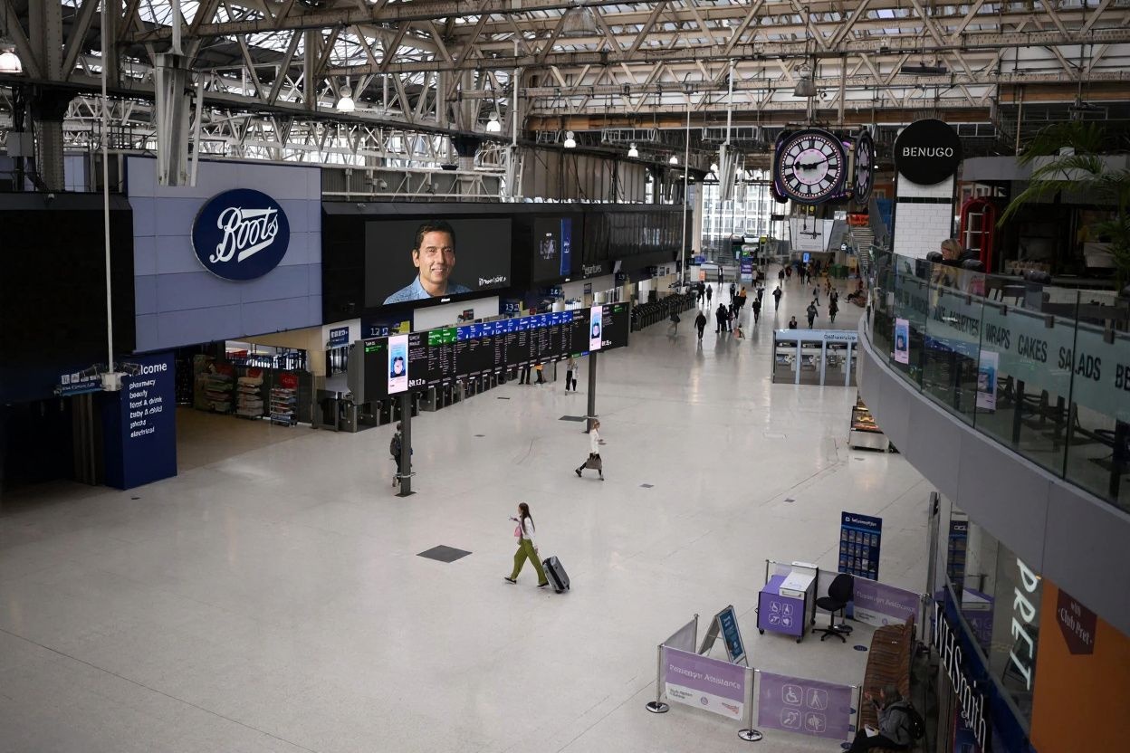 People taking the public rail transport. Source: