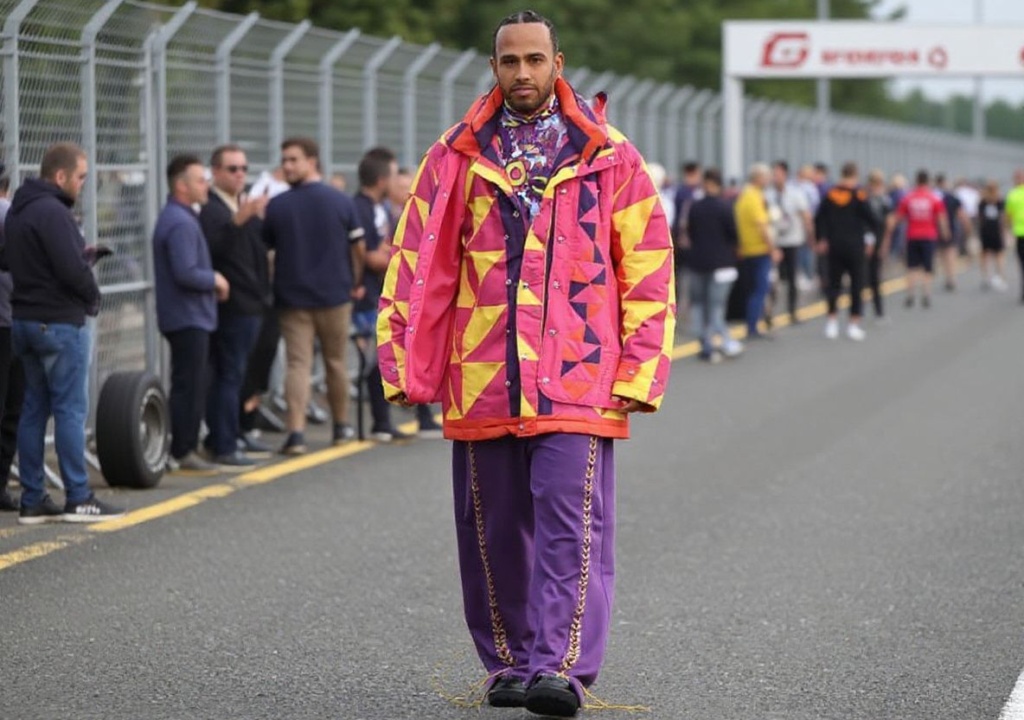 Mercedes’ driver Lewis Hamilton arrives in the paddock ahead of the Formula One British Grand Prix at the Silverstone in 2022. Source: .