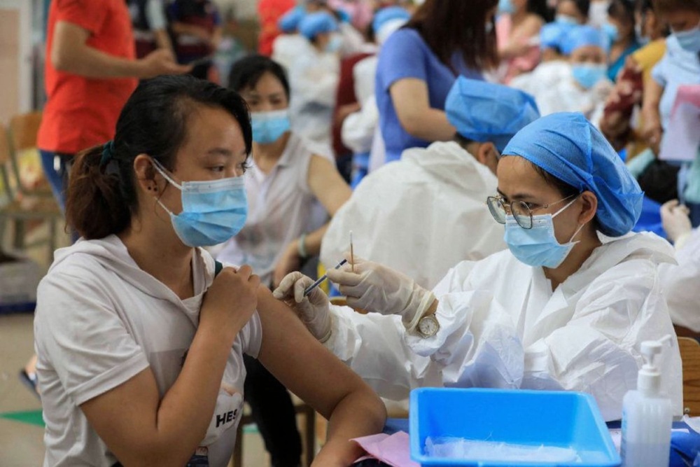 Check with vaccines are accepted in the country you are heading to, in order to avoid being turned away at the border. Source: Source: STR//China OUT