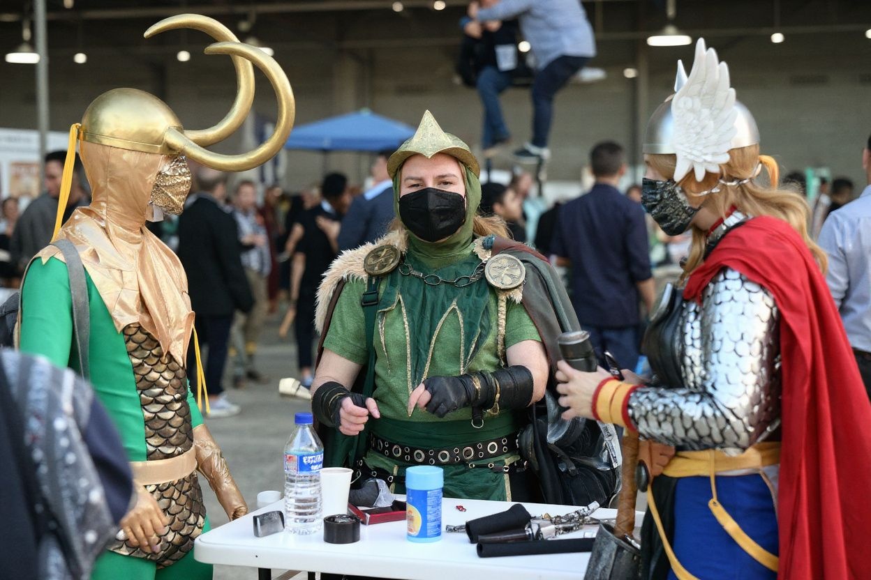 Cosplayers can find everything they need to repair their costumes at the Cosplay Repair Station. Source: Robyn Beck /