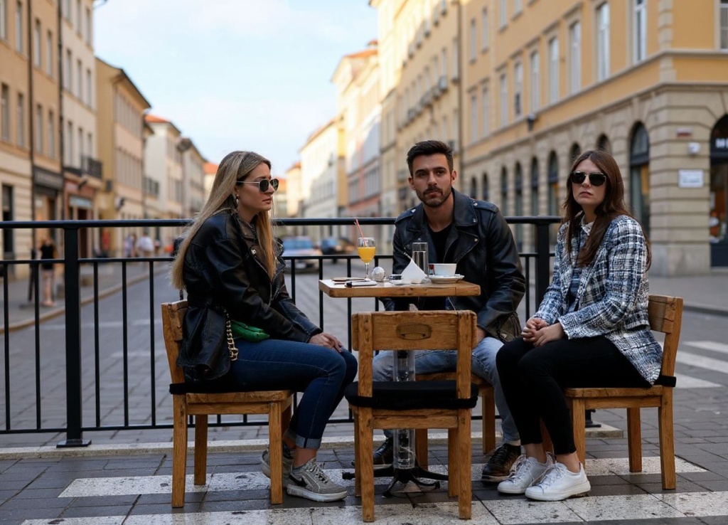 People sit at the terrace of a cafe in downtown Zagreb, on November 4, 2021. – Today, Croatia has a record number of people suffering from coronavirus. Croatian authorities are considering measures to take against the spread of the virus. In Croatia, just over 50% of the population has been vaccinated with both doses of the vaccine. (Photo by DENIS LOVROVIC / )