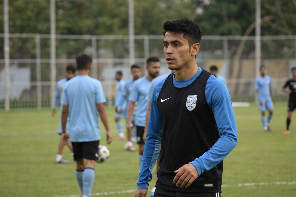 India’s captain Sunil Chhetri attends a practice session ahead of their preliminary joint qualification round 2 match for the FIFA World Cup 2026 and AFC Asian Cup against Kuwait, in Kolkata on June 3, 2024. India captain Sunil Chhetri said on May 16, he will retire from international football aged 39, ending a record-breaking career for his country spanning two decades. (Photo by Dibyangshu SARKAR / )