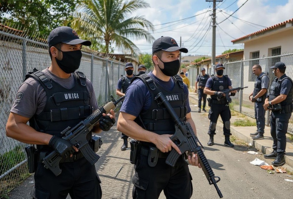 (FILES) Members of the Civil Police take part in a large scale operation against drug trafficking, to occupy and secure parts of Jacarezinho favela in Rio de Janeiro, Brazil, on January 19, 2022. Brazilian Justice Minister Flavio Dino on October 2, 2023, announced measures to reinforce the fight against criminal organizations, in an attempt to contain the spiral of violence in the states of Bahia and Rio de Janeiro. Bahia’s capital Salvador and its metropolitan region recorded at least 72 deaths in shootings during police operations in September alone, according to the specialised NGO Fogo Cruzado, amid a war between a dozen criminal factions and an escalation in the lethality of security forces. (Photo by Carl DE SOUZA / )