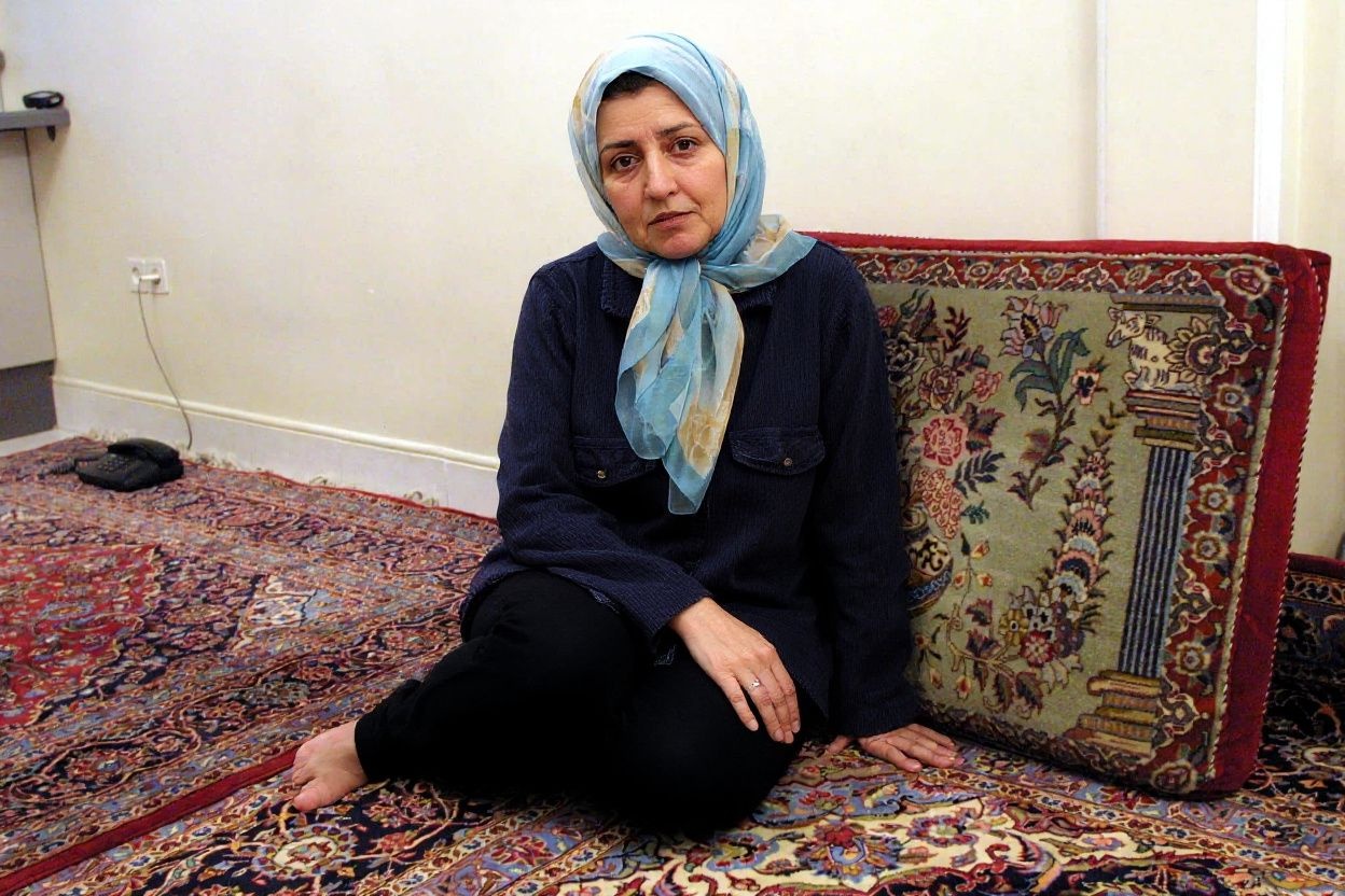Narges Mohammadi strongly advocates for human and women’s rights, speaking out against oppression and injustice in Iran. Source: Behrouz MEHRI /