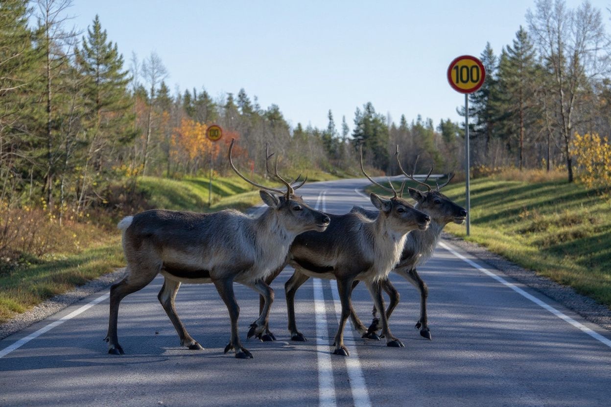Hopefully by the time you apply for the post-study work visa for Finland, you&rsquo;ll be used to seeing reindeer cross the street. Source: