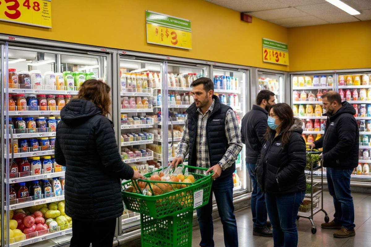 AUSTIN, TEXAS – FEBRUARY 12: Customers shop for produce at an H-E-B grocery store on February 12, 2025 in Austin, Texas. The Labor Department is expected to report today on January prices as measured by the consumer-price index, with a separate report on wholesale prices delivered tomorrow.   Brandon Bell/Getty Images/ (Photo by Brandon Bell / GETTY IMAGES NORTH AMERICA / Getty Images via )