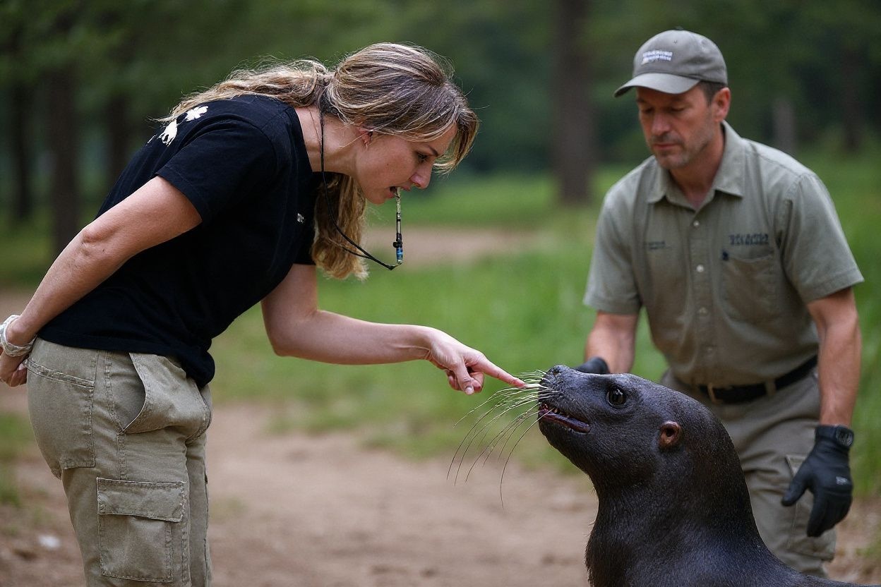 Zookeepers have to learn their way around the more aggressive traits to wildlife animals, dealing with them first-hand. Source: