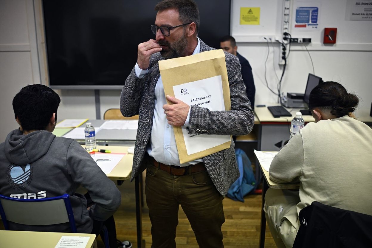 No matter how reliable they are, an invigilator doesn’t have eyes on the back of their heads., shot on Nikon D850, 35mm f/1.8 lens, RAW photograph, unedited, candid moment, natural lighting, photojournalistic style | NEGATIVE: AI generated, artificial, computer generated, digital art, 3d render