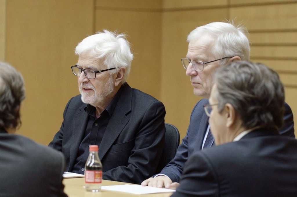 Lawyers representing Armenia, Amal Clooney (C) and Geoffrey Robertson (L), wait on January 28, 2015 for the start of the appeal hearing in Perincek case before the European Court of Human Rights in the eastern French city of the Strasbourg. Turkish politician Dogu Perincek from the Left-wing Turkish Workers Party, was found guilty by a Swiss court in 2008 of denying, during a visit to Switzerland, that the 1915 genocide, in which up to 1.5 million Armenians were slaughtered, ever took place. Perincek was fined by a court in Switzerland. He appealed to the European Court of Human Rights in Strasbourg, which ruled in Dec 2013 that Switzerland had violated his right to free expression. His appeal is now being challenged by Armenia.   PHOTO / FREDERICK FLORIN (Photo by FREDERICK FLORIN / )